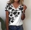 Women's Lace Short Sleeve Shirt V Neck T-Shirt Dressy Casual Tops Raglan Short Sleeve Lace Short Sleeve Panel Comfortable Cotton Top