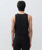 MUSINSA STANDARD Cr Scoop Neck Sleeveless Top [Black]