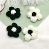 10pcs Hand-knitted Flower Applique Sew On Patches Floral Applique Decor For Clothes Shoes Hats Craft Diy Hair Clip Wedding Decor