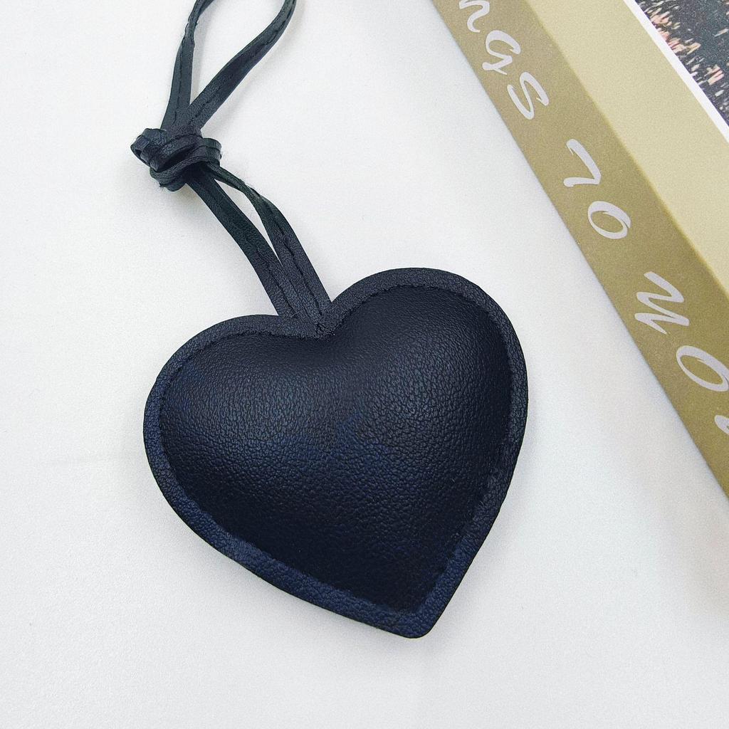 Креативные кожаные ornaments в форме сердца для багажа, DIY-аксессуары и милые подвески для брелоков