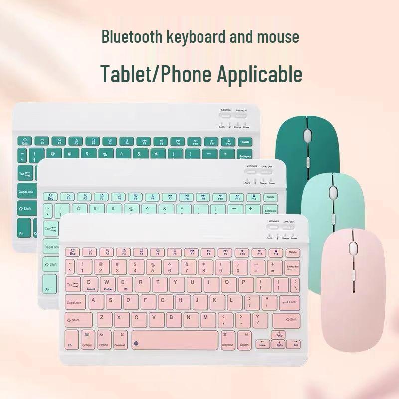 Беспроводная Bluetooth-клавиатура и мышь для iPad, Android, Huawei, Honor, планшетов и телефонов Lenovo