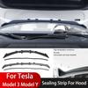 Передняя водонепроницаемая крышка шасси, водонепроницаемая полоска для 18-23 Tesla Model 3 / Y, защитная крышка воздухозаборника, аксессуары для модификации