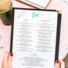 Прозрачная ПВХ обложка для меню формата А4, металлические уголки, книга для отображения цен меню, папка на кольцах, бар, кафе
