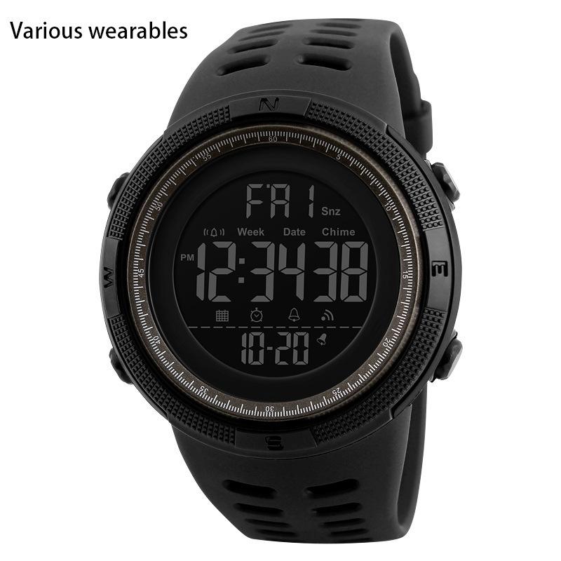 Outdoor Fashionable Luminous Sports Electronic Watch Multifunctional Personalized Luminous Men's Student Watch Waterproof Watch