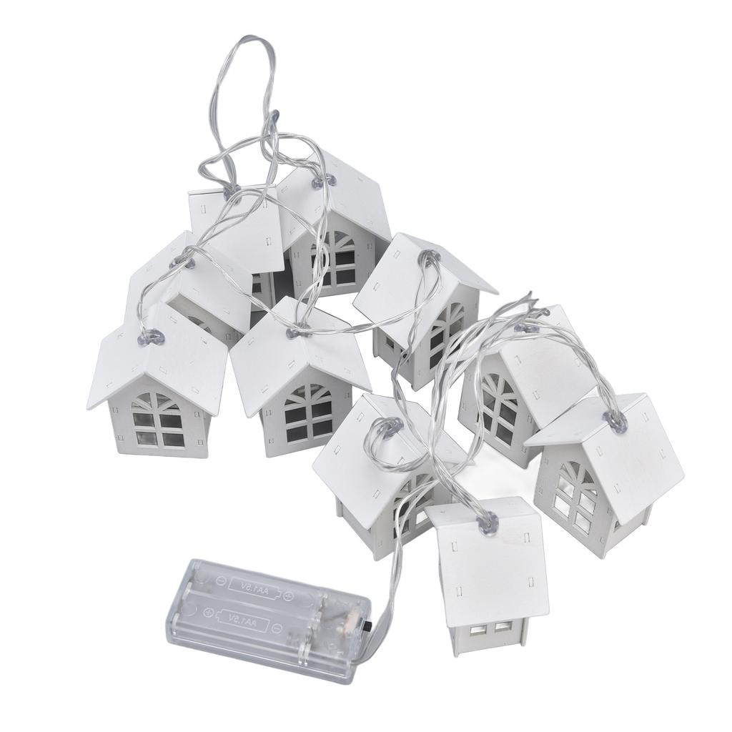 Holiday Light String 10 LED Battery Powered IP43 Waterproof Lamp String for Bedroom Garden Courtyard