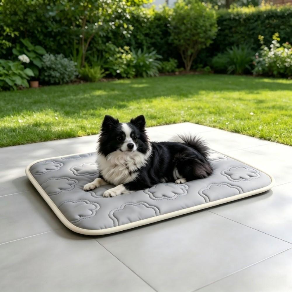Folding Dog Cooling Mat Soft Dog Sofa Cushion Portable Pet Ice Pads Kennel