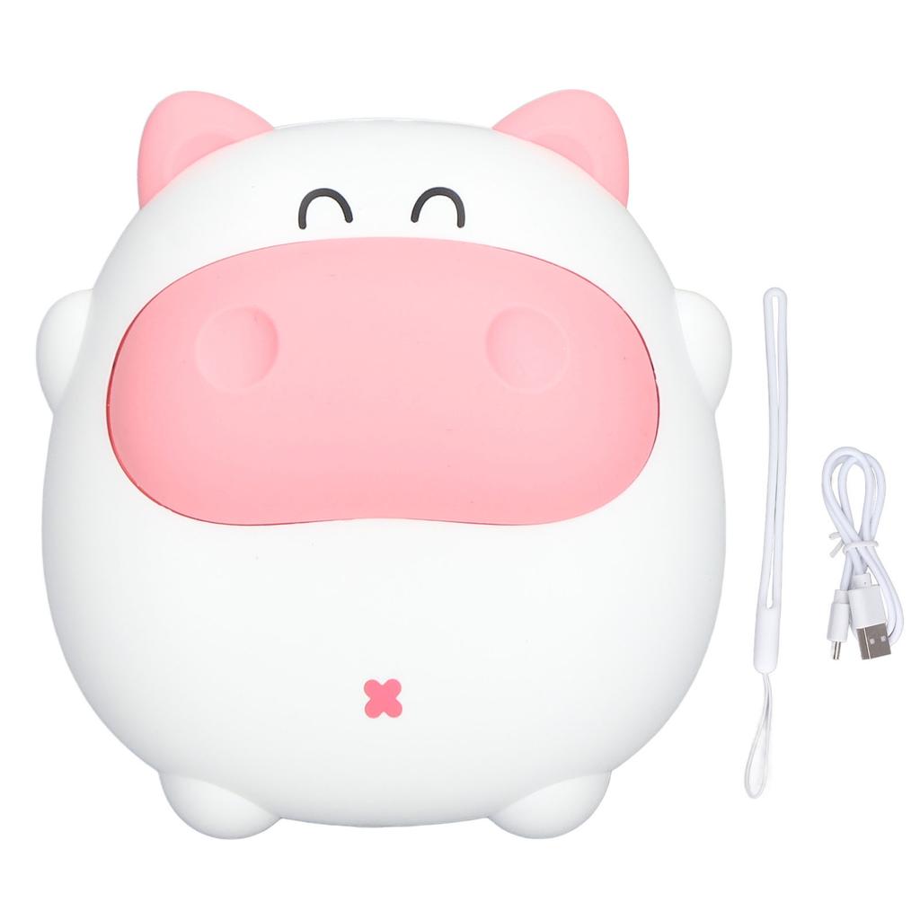 Hand Warmer Cartoon  Shape 2 Levels Temperature Adjustment USB Charging Mini Hand Warmer with Nig