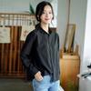 Women's 1116 autumn new long-sleeved shirt women's solid color loose simple casual women's white shirt wholesale