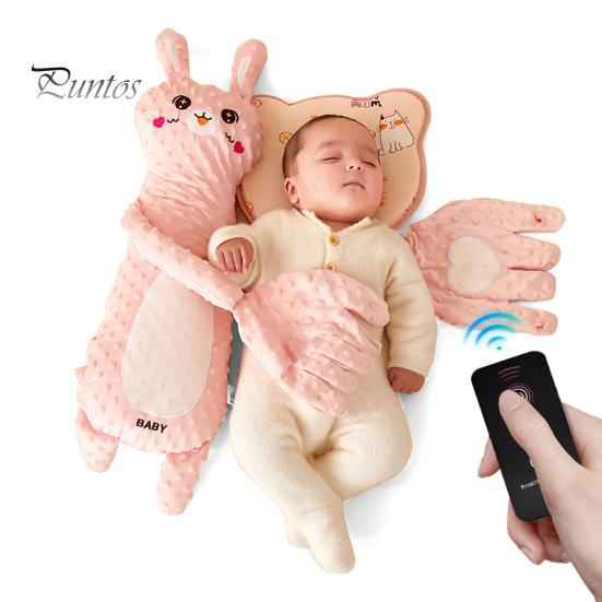 Мягкая игрушка для успокоения младенца «Baby Sleep Patter» с подушечкой для ладони, 3 уровня регулировки, электрическая подушка для рук с дистанционным управлением для успокоения спящего ребенка