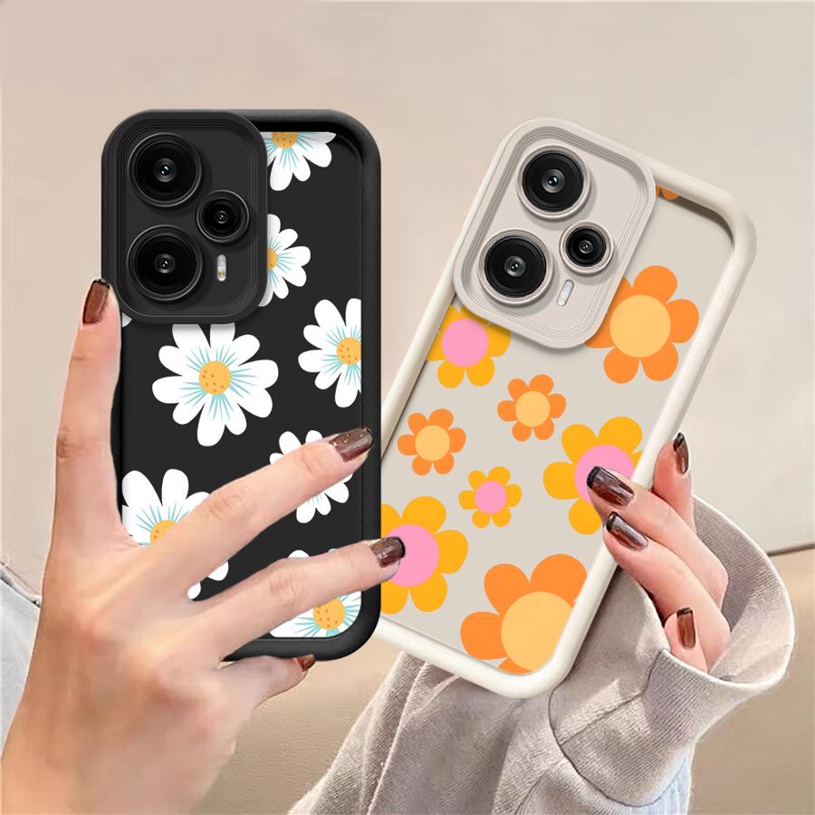 Простой Чехол-Крышка с Цветами для Xiaomi Poco F8 C51 C50 X3 NFC X3 Pro C61
