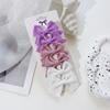 6/10 шт. Милые однотонные ленточные банты-заколки для волос для девочек, ручная работа, заколки-бантики, аксессуары для волос для детей
