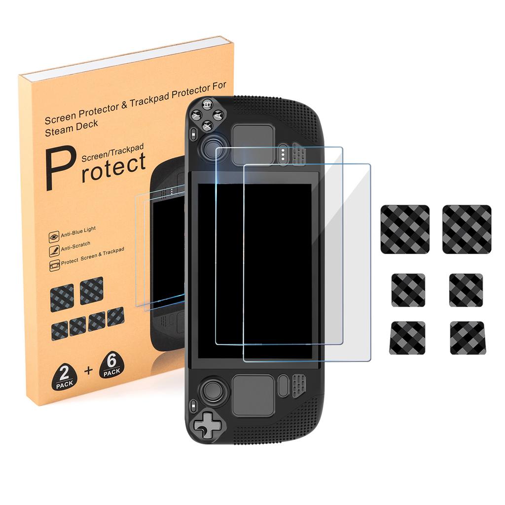 Новые наклейки на сенсорную панель кнопок хоста и закаленная стеклянная пленка для паровой палубы, износостойкие наклейки для защиты от царапин