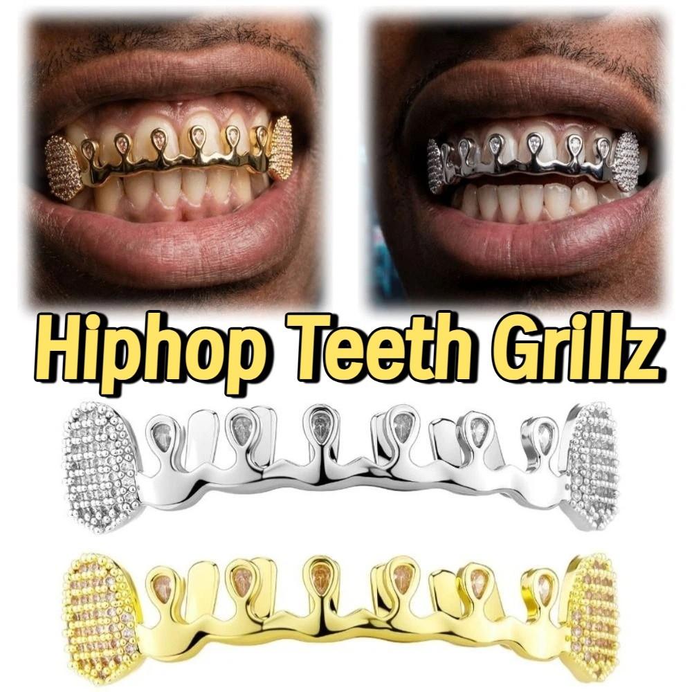 Removable Rhinestone Tooth Caps Punk Charm Teeth Grillz Gift Hiphop Teeth Grillz  Dental Crown