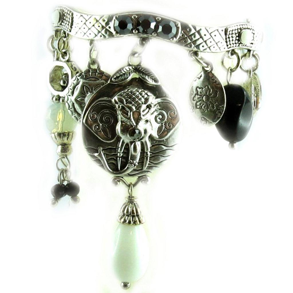 Les Trésors De Lily [E2056] - Дизайнерский браслет «Воспоминания о прошлом» черный, серебристый