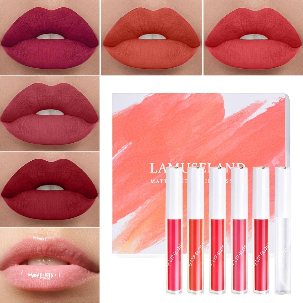 LAMUSELAND Keep Smile Водостойкая матовая жидкая помада, долговечная антипригарная чашка, блеск для губ, пухлое масло для макияжа губ, 1,5 г