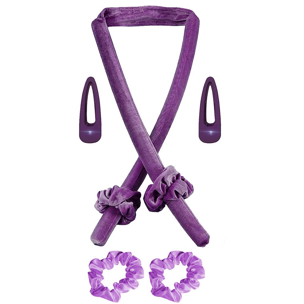 Набор для завивки волос без нагрева для длинных волос, щипцы для завивки волос без нагревания с резинками для волос, зажимами для сна на ночь