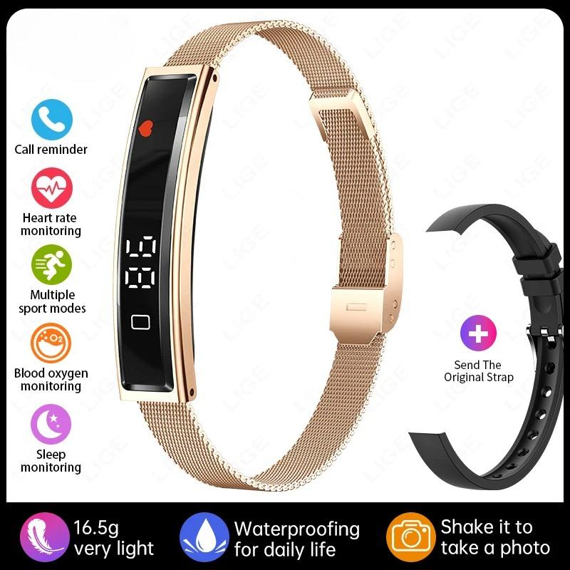 Smart Bracelet Heart Rate Blood Oxygen Health Monitor Pedometer Sports Fitness Tracker For Men Women Electronic Smartwatch
