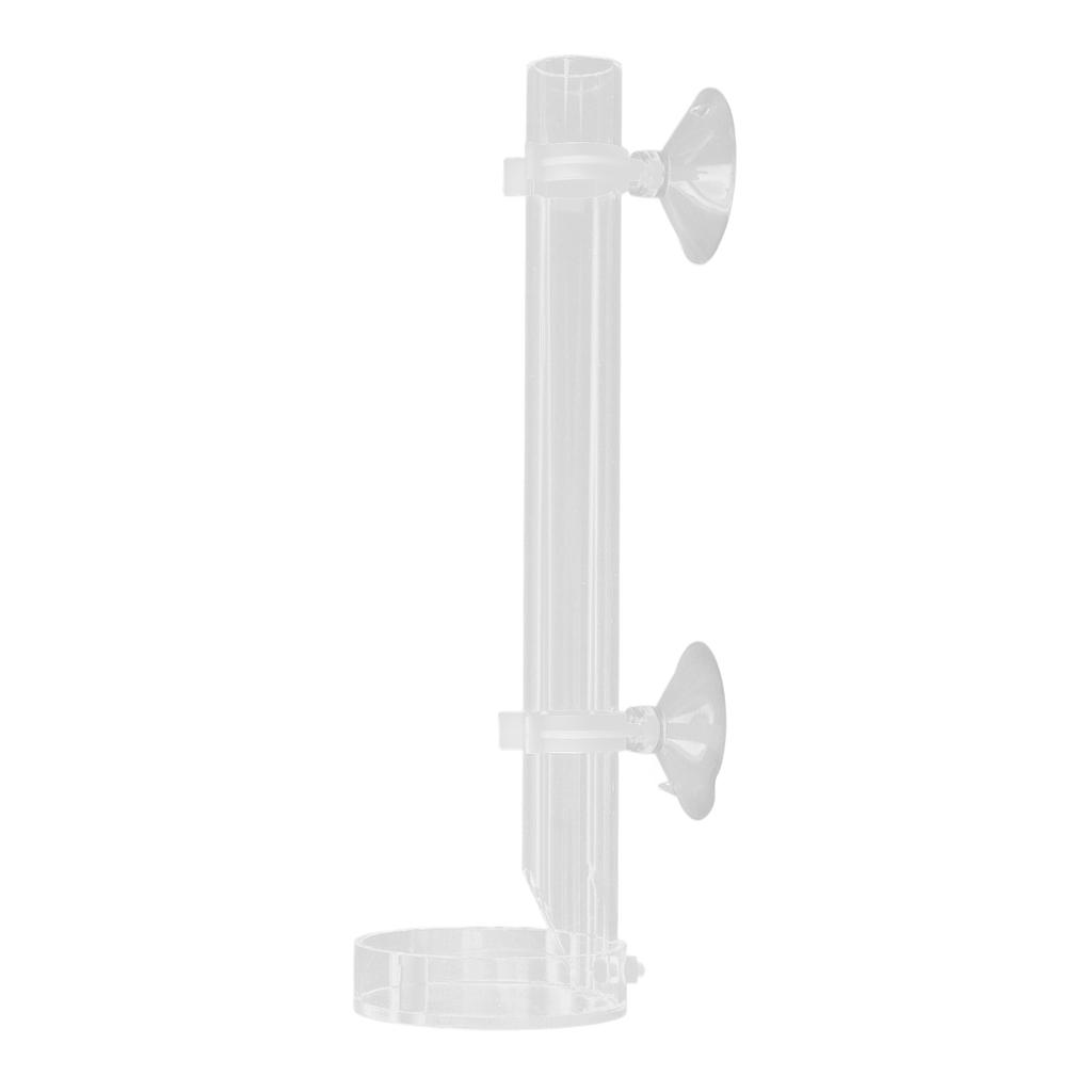 Mini Shrimp Feeding Tube Acrylic Transparent Crystal Shrimp Feeder for Fish Tank Aquarium25CM