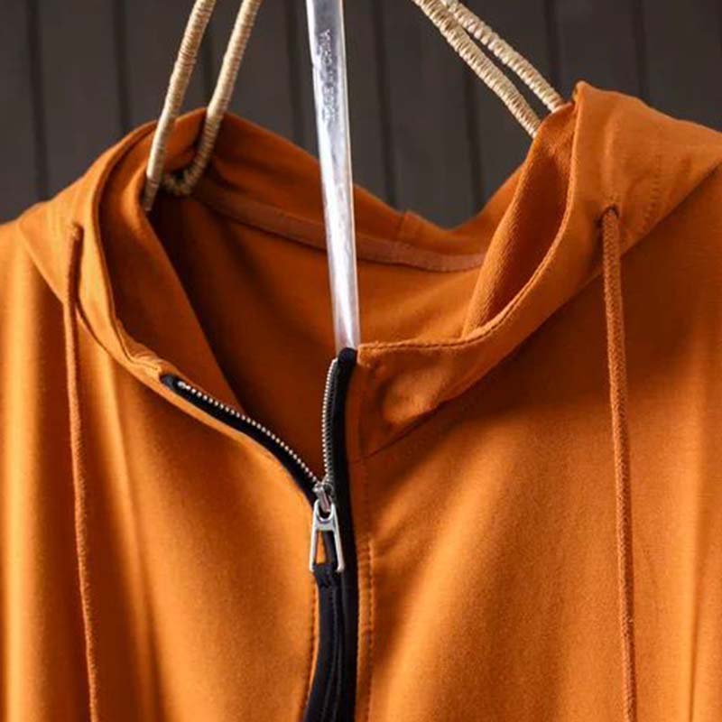 Толстовка для женщин Хлопковая Оверсайз С капюшоном Утепленная Свободная Повседневная Пуловер С длинным рукавом Топ Толстовка