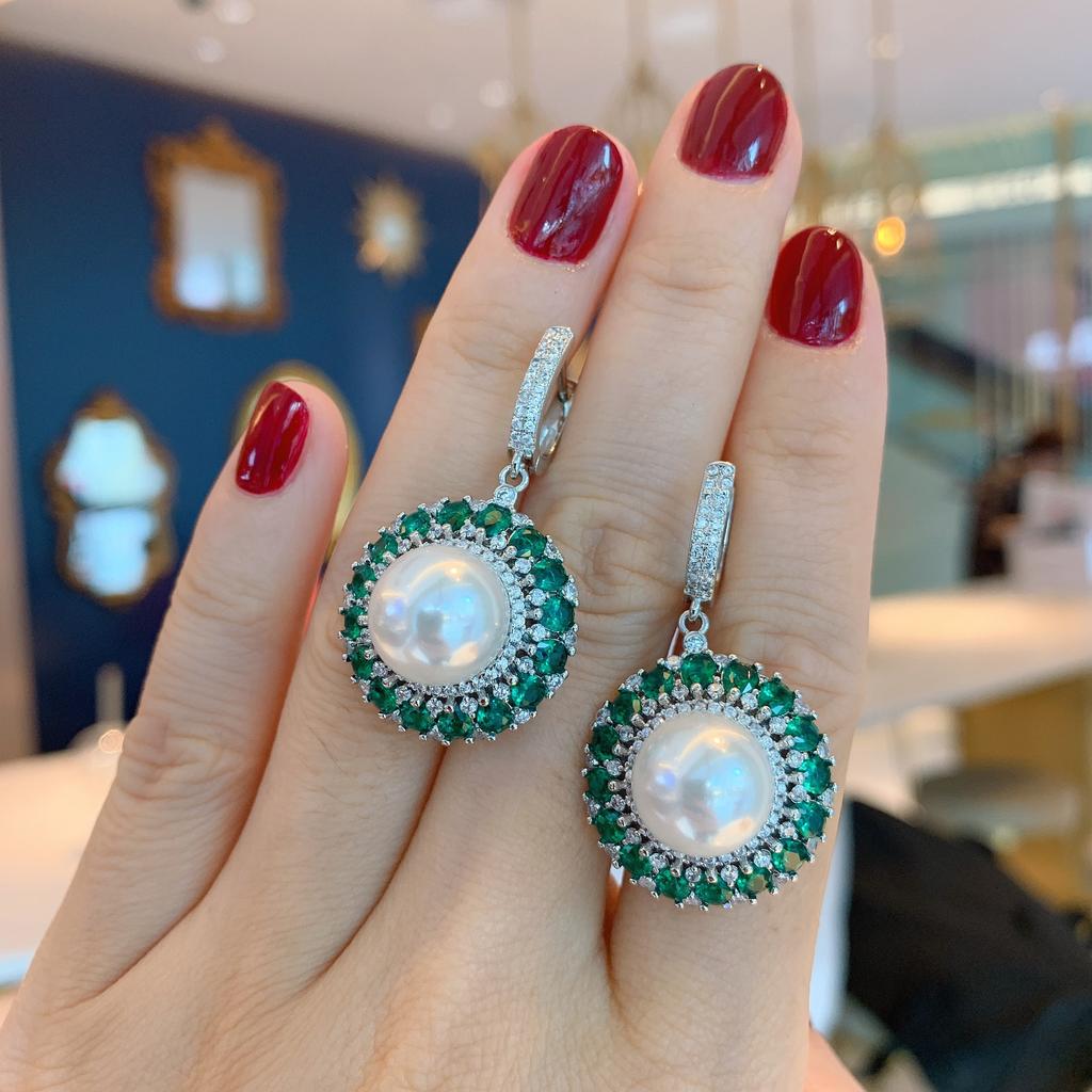 Австралийский жемчуг Fritillary Женская мода Креативные украшения Знаменитости Ювелирные изделия Подвеска-гвоздик для женщин