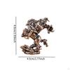 Brass Horse Figurine Animal Sculpture Art Craft Decorative Retro Design Tabletop Ornament