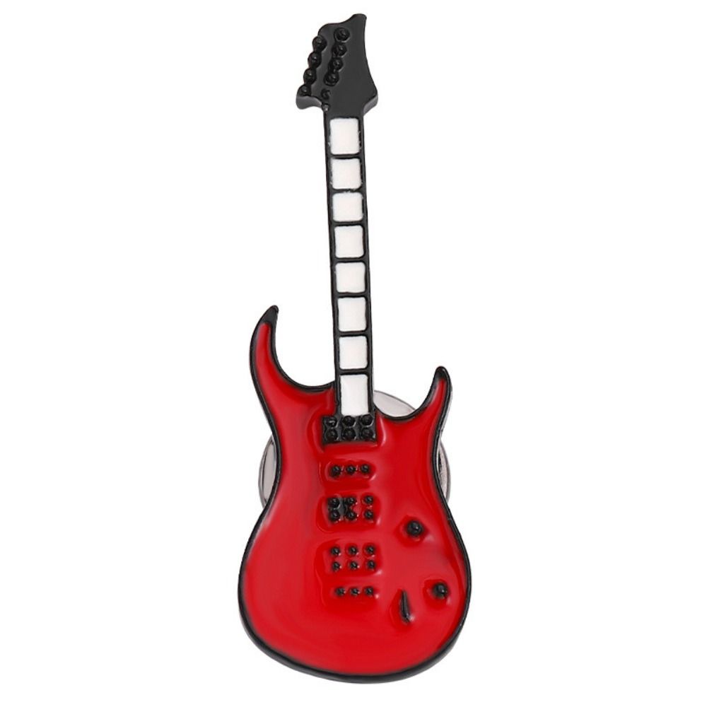 Electric Guitar Enamel Pin Musical Instrument Cute Enamel Pins Fashion Violin Pin Gift