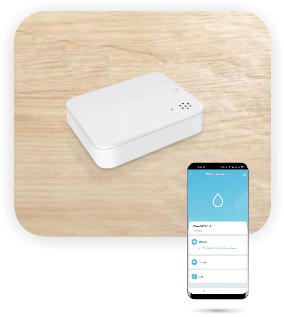 TUYA SmartLife NEW WiFi flood sensor with sound alarm