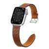 Strap Leather Leather Strap Apple Watch Ultra, Se, 8, 7, 6, 5, 4, 3, 2, 1 (49, 45, 44, 42 Mm) Band Bracelet Brown