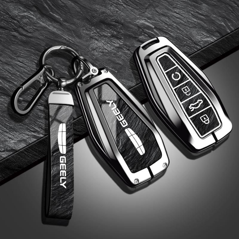 Чехол для автомобильного ключа из цинкового сплава, подходит для Geely Coolray X6 Emgrand Global Hawk Gx7, Защитный чехол для пульта дистанционного управления автомобиля