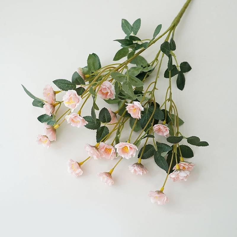 Реалистичный Букет из Шелковых Роз Для Декора Дома Маленькие Искусственные Розы Для Свадебных Центральных Композиций