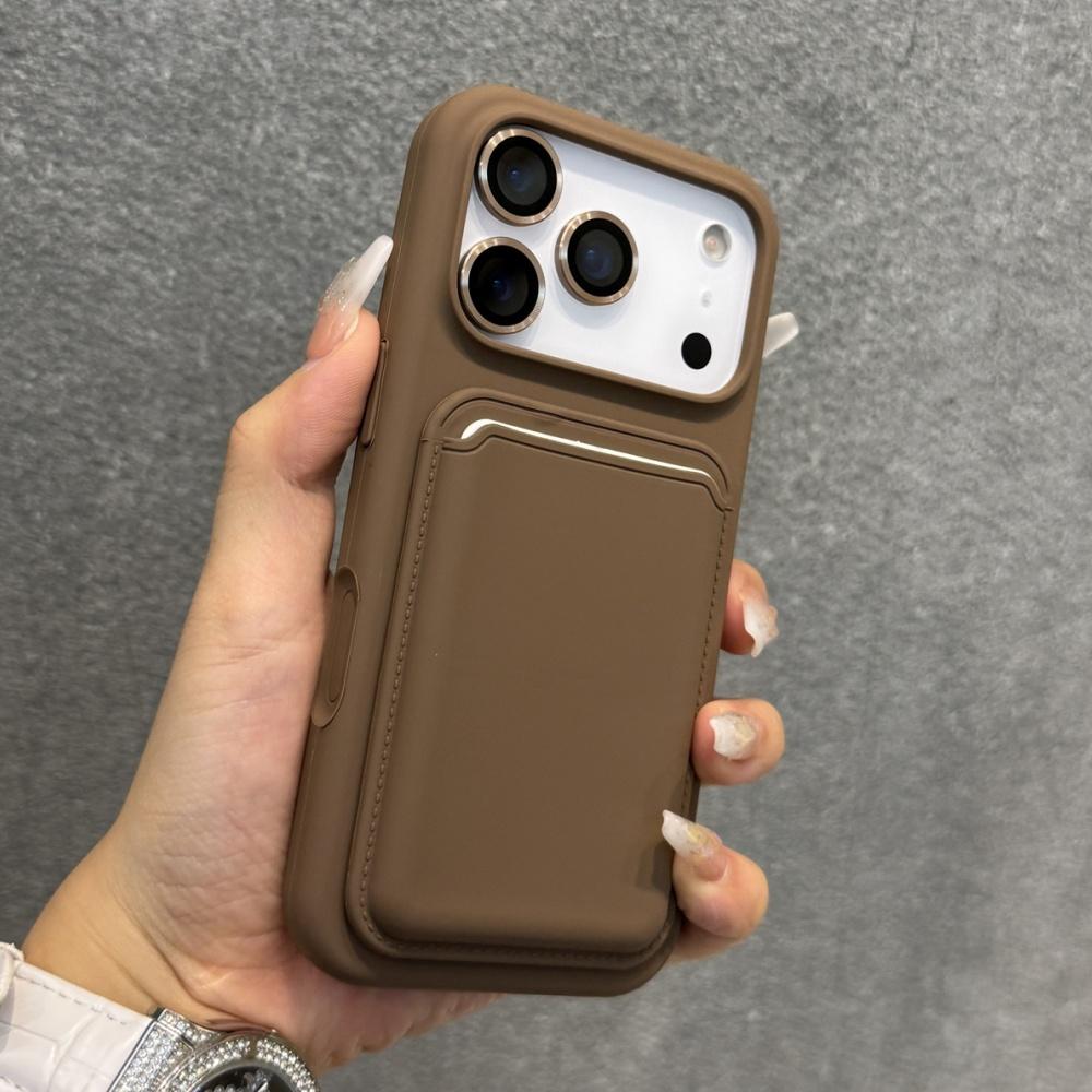 Liquid Silicone Magnetic For Magsafe Wallet Slot Crad Holder Case For iPhone 17 Air 16 15 14 13 12 11 Pro Max Soft Bumper Cover