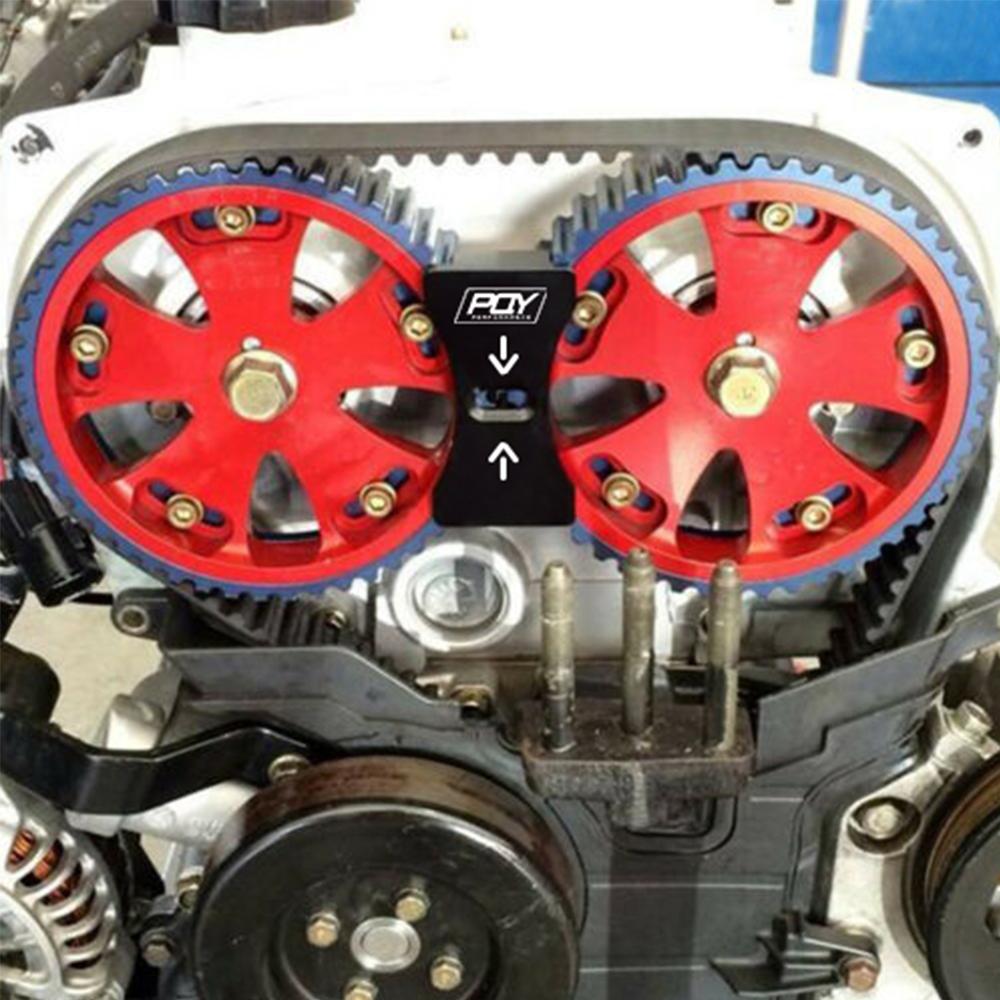 PQY Алюминиевый фиксатор кулачковой шестерни двигателя / инструмент для установки ремня ГРМ для Mitsubishi Lancer 4G63 Dodge Kia