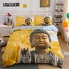 Комплект постельного белья King Queen Size с изображением Будды в стиле бохо-мандала, красочный дизайн, Бог Ганеша, пододеяльник из полиэстера, индийский символ, покрывало для пододеяльника