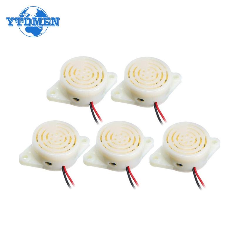 2 шт. зуммер SFM-27 активный зуммер с высоким децибелом 3-24 В 12 В 95 дБ электронный зуммер прерывистый звуковой сигнал, для Arduino