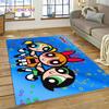 Cartoon Cute P-Powerpuff Girl Rug Carpet for Living Room Bedroom Home Decor,Floor Mat Non-slip Decoration for Sofa Doormat Gift