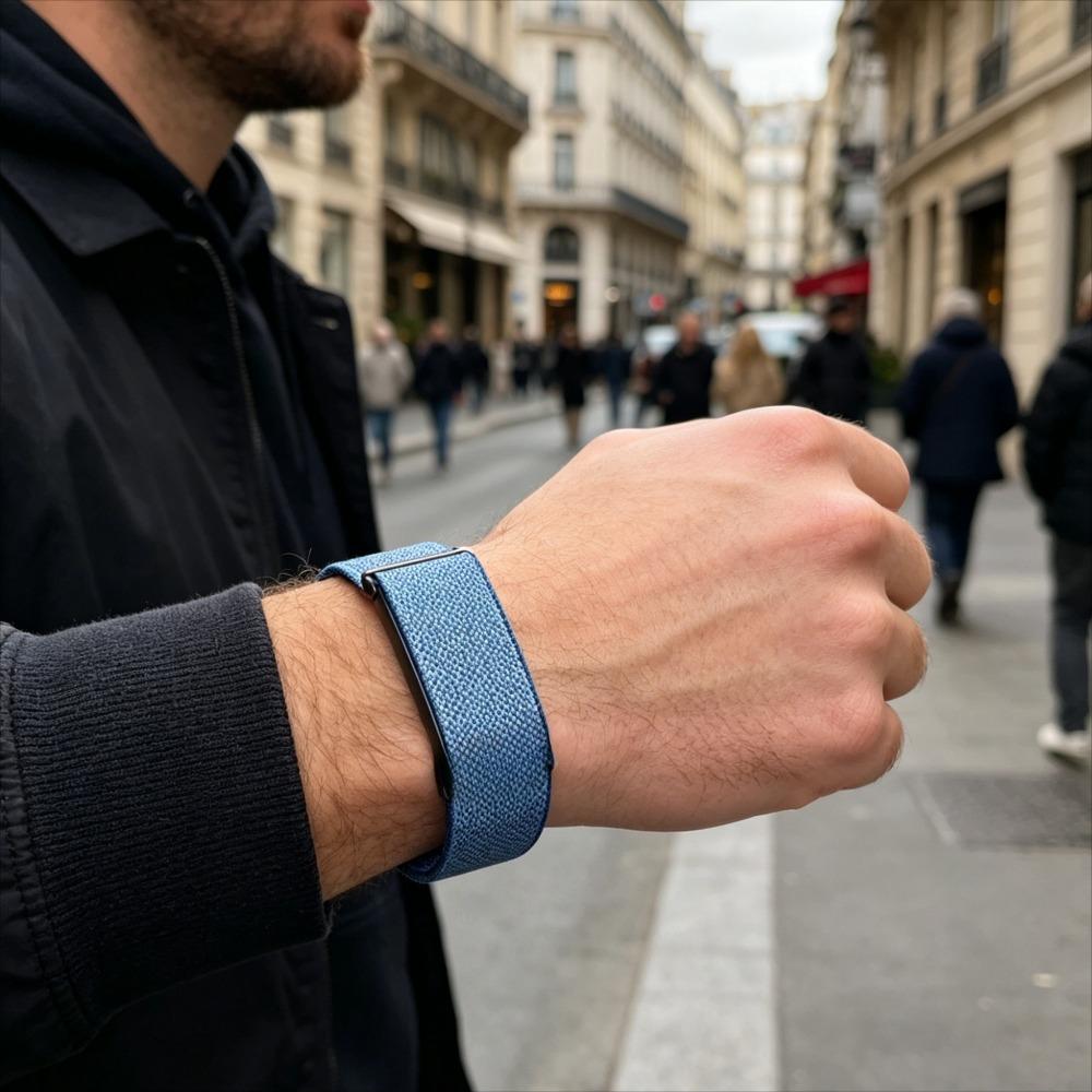 Металлический корпус + Спортивный нейлоновый ремешок Для Google Fitbit Air Спортивный эластичный магнитный браслет Для Google Fitbit Air Удобный браслет