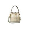 Tory Burch Сумка-ведро из ткани и кожи с декоративным съемным кулоном и завязкой, коллекция T Monogram Year Of The Dragon 159232-020