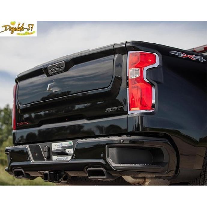 Chrome Rear Tail Light Lamp Cover Trim Fit For - Chevy Silverado 1500