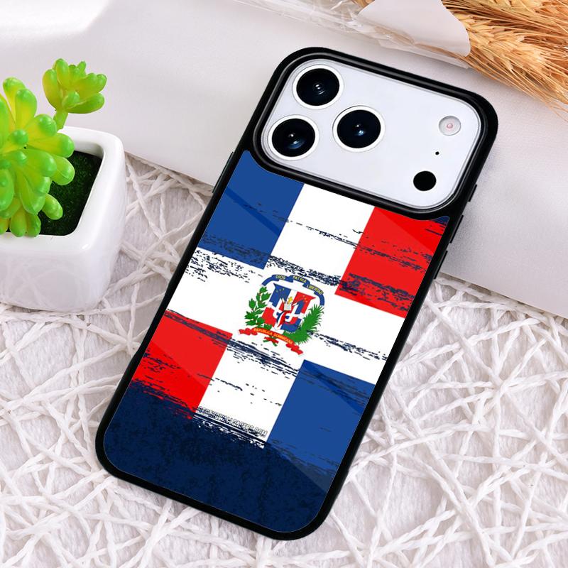Мягкий чехол для телефона с флагом Доминиканской Республики для iPhone 17 Air 16 15 11 12 14 13 Pro Max Ударопрочный чехол