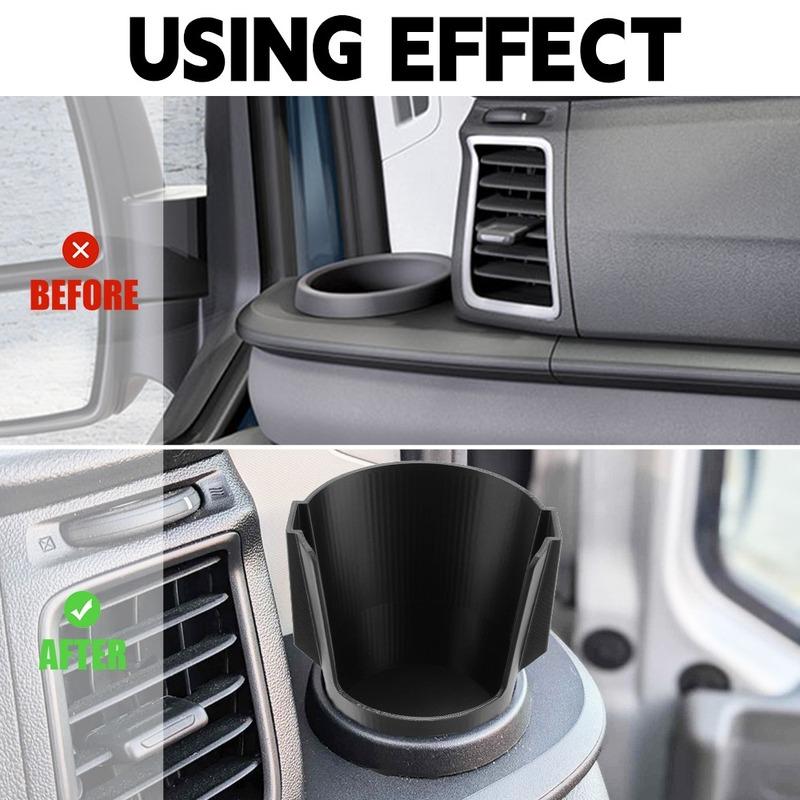 2-IN-1 Phone Bracket Plastic Cup Holder For Ford Transit Custom 2013+