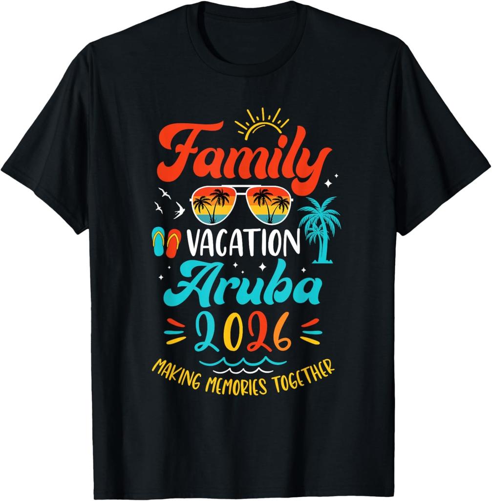 Family Vacation 2026 Aruba Making Memories Together Unisex T-Shirt