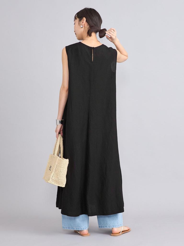 Cohen Cool-Touch Linen Rayon Flare Dress, 76756430304, 7950 Navy (79), Medium