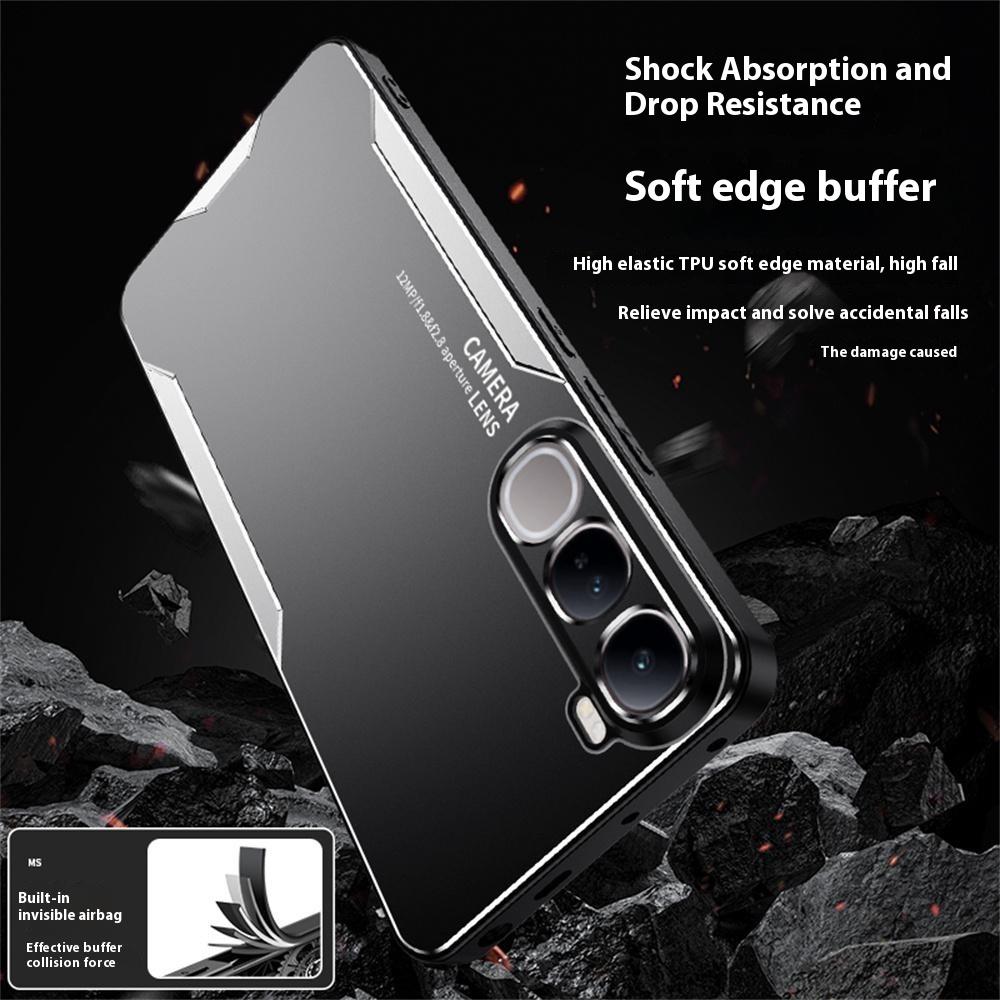 Для vivo Y400 4G Чехол для телефона Алюминиевый сплав ТПУ ПК Задняя крышка