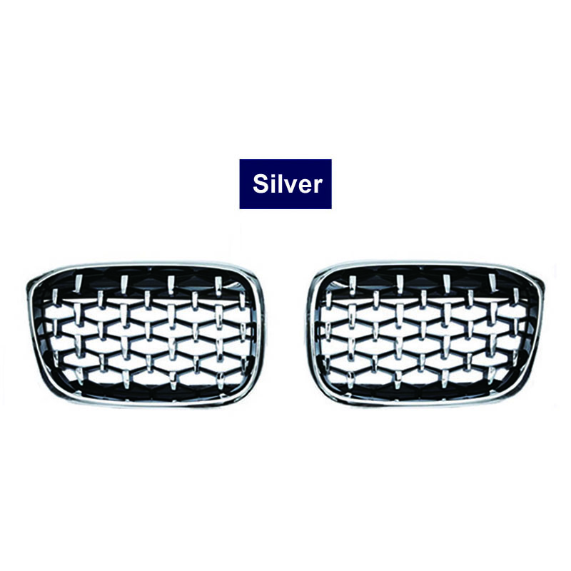 2 шт. автомобильные передние грили для почек для BMW X3 G01 G08 X4 G02 2018-бампер с ромбовидной отделкой гоночная решетка Meteor