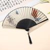 Складной веер-бабочка в стиле ретро, веер в китайском стиле, элегантный танцевальный веер для свадебной вечеринки