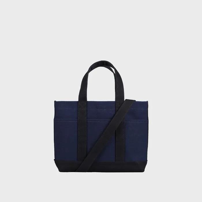 Primo Petit Canvas Tote Bag (Navy/Black)