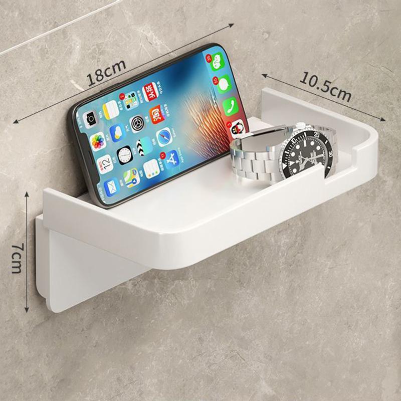 1шт. Настенный держатель для туалетной бумаги с клеем, без сверления, с полкой для хранения