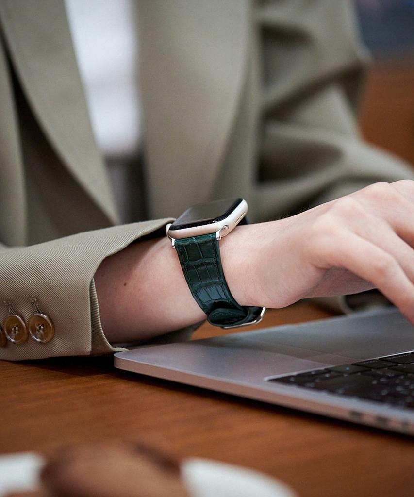 Heimdal Ремешок для Apple Watch Galaxy Watch из Натуральной Кожи Аллигатора Премиум