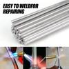 100/10PCS Aluminum Welding Rods Easy Melt Low Temperature Universal Silver Welding Cored Wire Solder Repair Holes Hand Tools