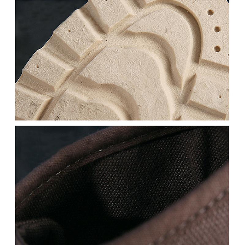 2025 Весна Осень Тканевые Туфли Мужские Ботильоны Плоские Нескользящие Уличный Стиль Модный Бренд Мужская Обувь Черный Дышащий D246